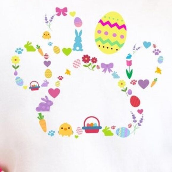 Easter Dog Paws Shirt, Easter Shirt, Ice Cream Lover Shirt - Picture 2 of 4